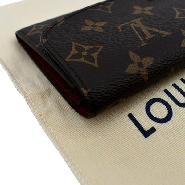 LOUIS VUITTON Sarah Monogram Canvas Wallet Brown