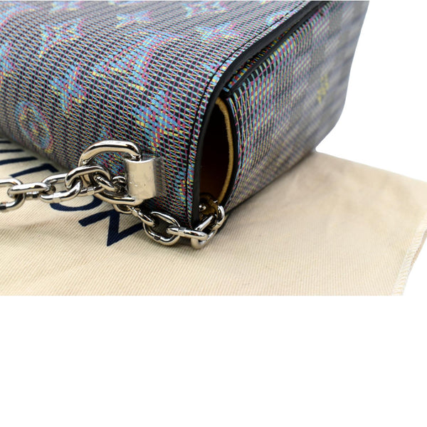 LOUIS VUITTON LV Twist Pop MM Calfskin Monogram Shoulder Bag Blue