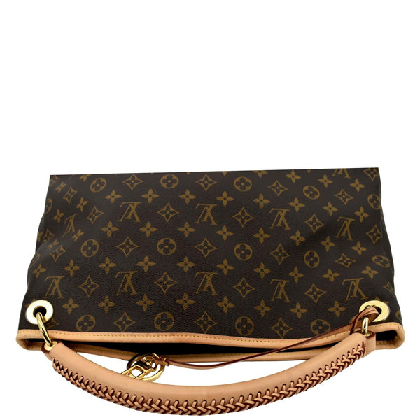 LOUIS VUITTON Artsy MM Monogram Canvas Hobo Bag Brown
