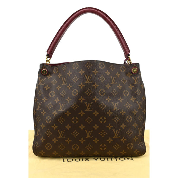 Louis Vuitton Gaia Ostrich Monogram Canvas Shoulder Bag - Back