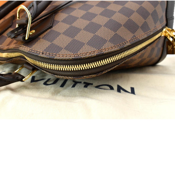 LOUIS VUITTON Alma PM Damier Ebene Satchel Bag Brown
