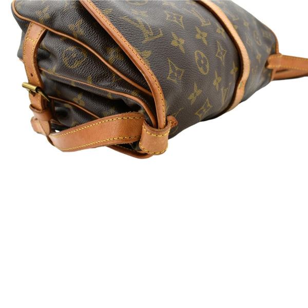 LOUIS VUITTON Saumur 30 Monogram Canvas Crossbody Bag Brown