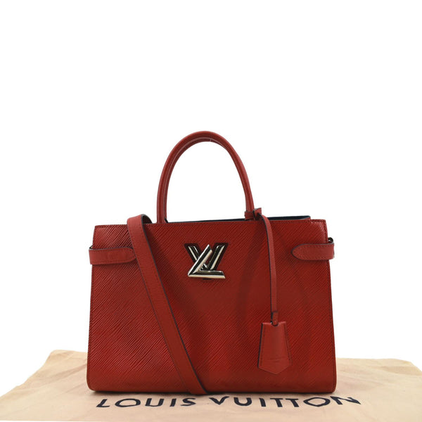 LOUIS VUITTON Twist Epi Leather Tote Shoulder Bag Red