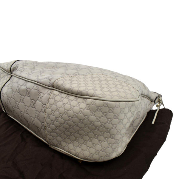 Gucci GG Guccissima Leather Hobo Bag Ivory - Bottom Left