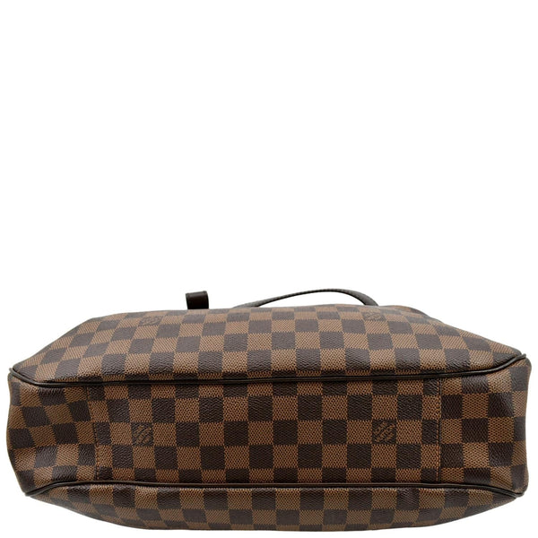 Louis Vuitton Evora MM Damier Ebene Shoulder Bag Brown - Bottom