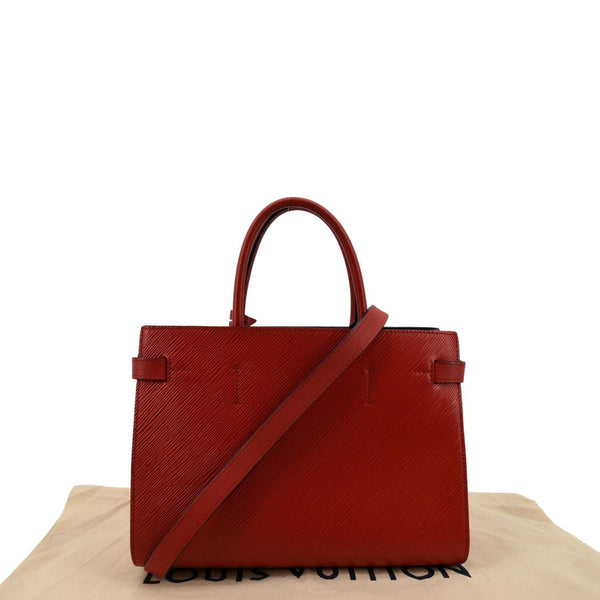 LOUIS VUITTON Twist Epi Leather Tote Shoulder Bag Red
