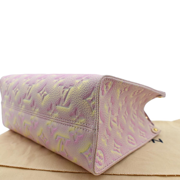 LOUIS VUITTON Stardust Onthego PM Monogram Empreinte Shoulder Bag Light Pink