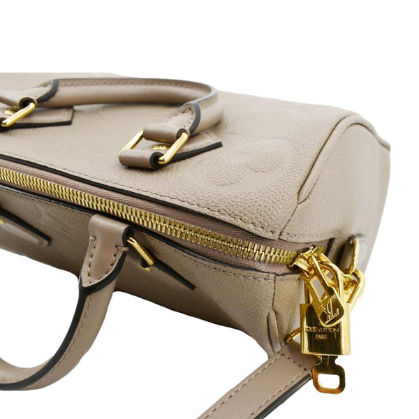 LOUIS VUITTON Speedy 25 Bandouliere Monogram Empreinte Shoulder Bag Tourterelle
