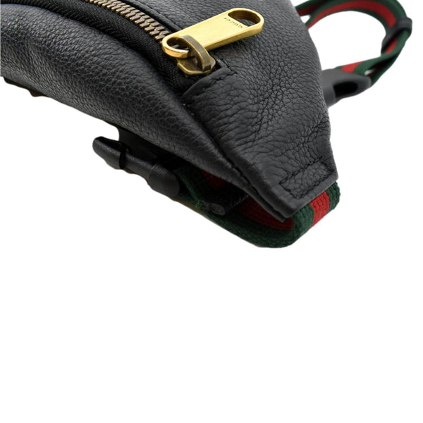 Gucci Logo Print Grained Calfskin Leather Small Belt Bag - Right Side