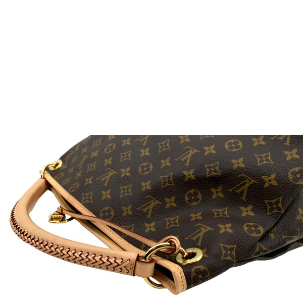 LOUIS VUITTON Artsy MM Monogram Canvas Hobo Bag Brown