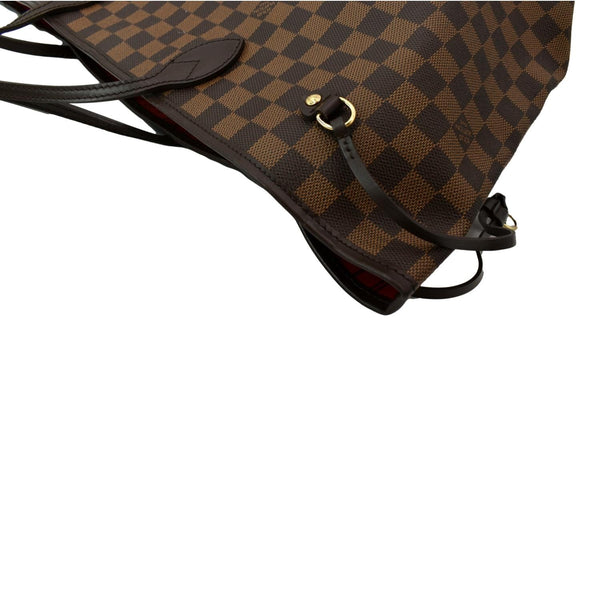 LOUIS VUITTON Neverfull GM Damier Ebene Tote Bag Brown