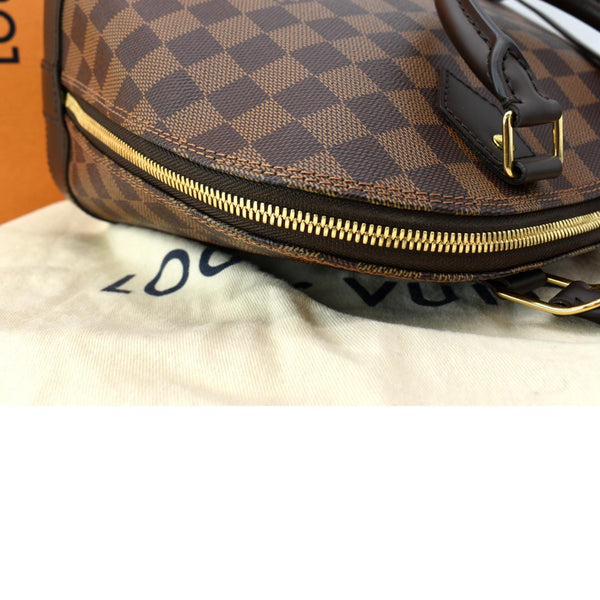 LOUIS VUITTON Alma PM Damier Ebene Satchel Bag Brown