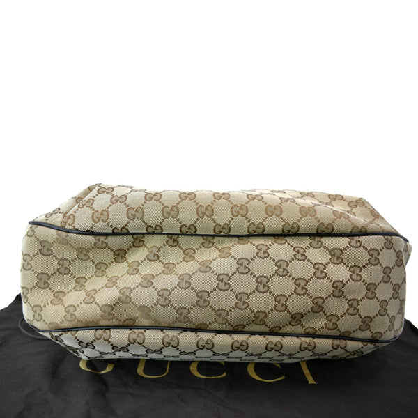 GUCCI New Ladies Web GG Canvas Large Hobo Bag Beige 233604