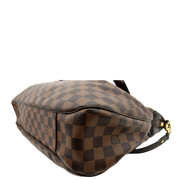 Louis Vuitton Evora MM Damier Ebene Shoulder Bag Brown - Bottom Right