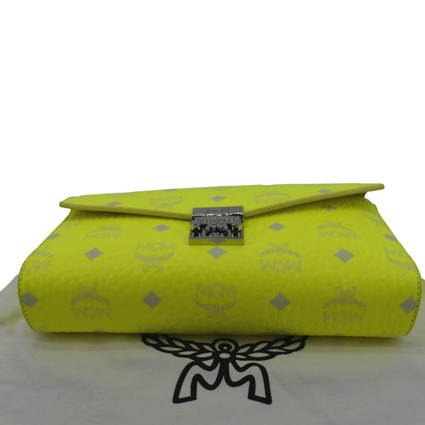 MCM Millie Monogram Visetos Crossbody Bag Neon Yellow
