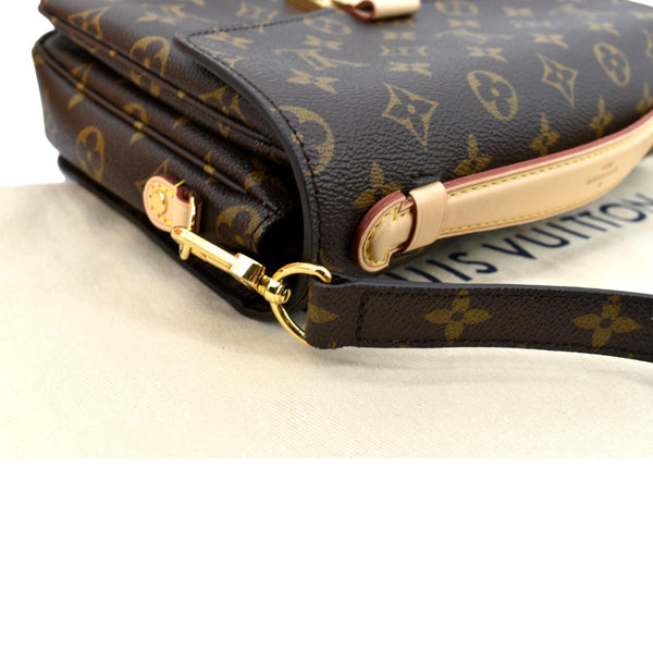 LOUIS VUITTON Metis Pochette Monogram Canvas Crossbody Bag Brown