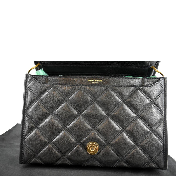 Yves Saint Laurent Becky Quilted Leather Shoulder Chain Bag - Open