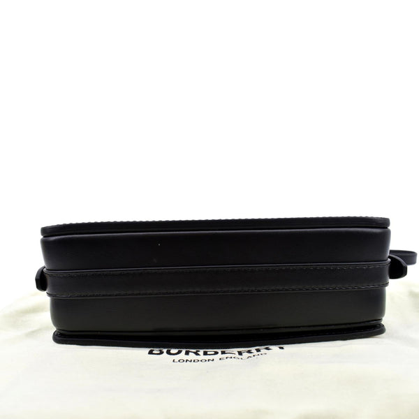 BURBERRY Grace Leopard Print Leather Shoulder Bag Multicolor