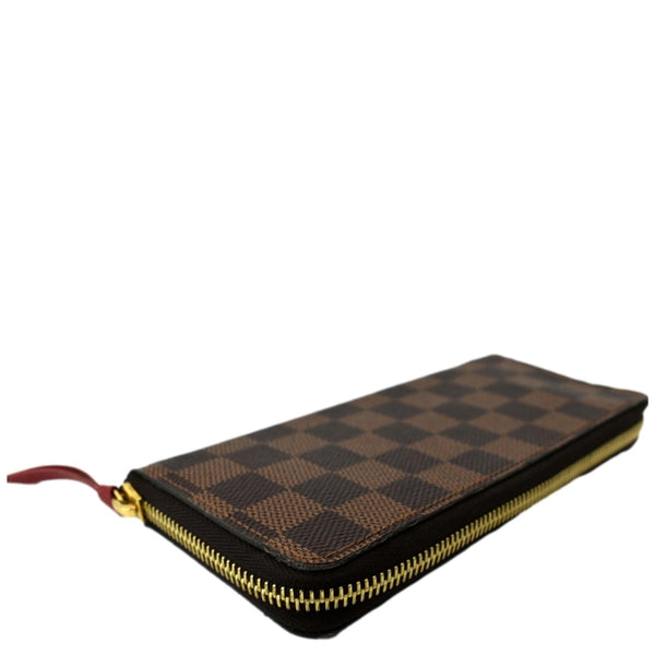 Louis Vuitton Clemence Monogram Canvas Zippy Wallet Brown