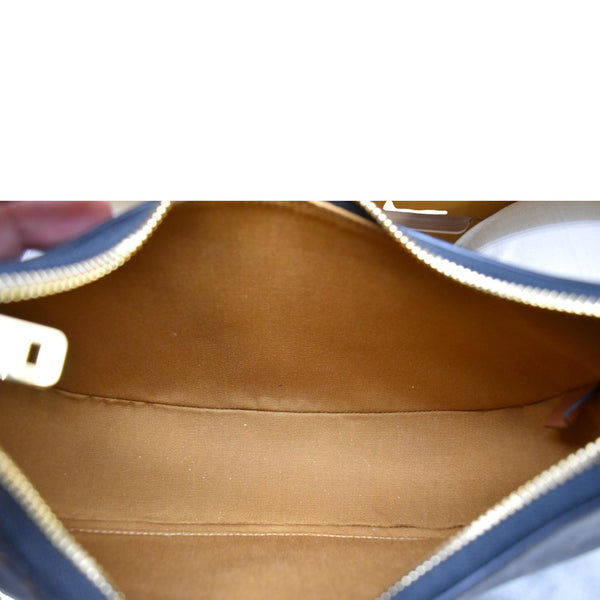 CELINE Ava Triomphe Canvas Calfskin Hobo Bag Brown