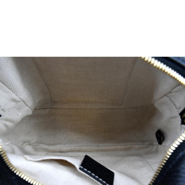 Gucci Soho Disco Pebbled Leather Crossbody Bag Black - Inside