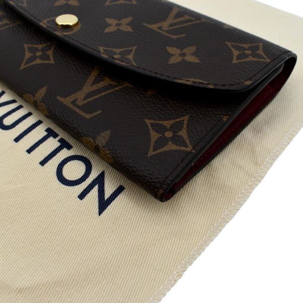 LOUIS VUITTON Sarah Monogram Canvas Wallet Brown