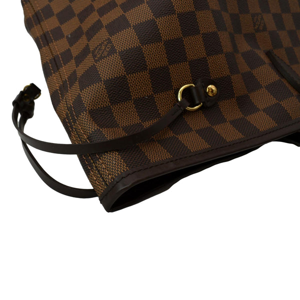 LOUIS VUITTON Neverfull GM Damier Ebene Tote Bag Brown