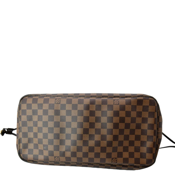 LOUIS VUITTON Neverfull GM Damier Ebene Tote Shoulder Bag Brown