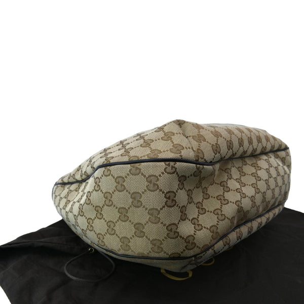 GUCCI New Ladies Web GG Canvas Large Hobo Bag Beige 233604