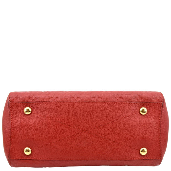 LOUIS VUITTON Montaigne MM Monogram Empreinte Shoulder Bag Red