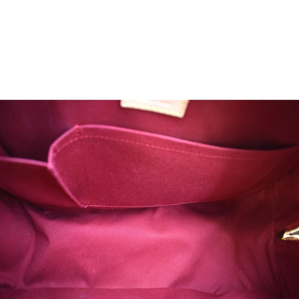 LOUIS VUITTON Summit Drive Monogram Vernis Satchel Bag Red