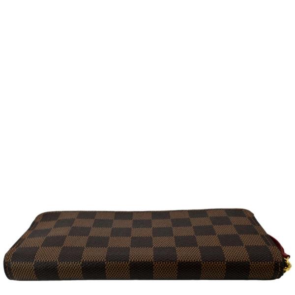 Louis Vuitton Clemence Monogram Canvas Zippy Wallet Brown