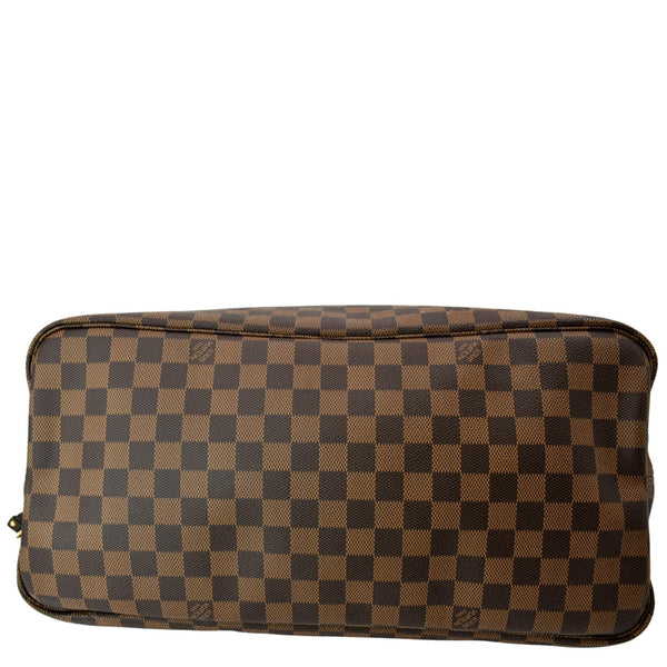 LOUIS VUITTON Neverfull GM Damier Ebene Tote Bag Brown