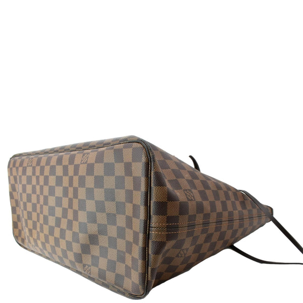 LOUIS VUITTON Neverfull GM Damier Ebene Tote Shoulder Bag Brown