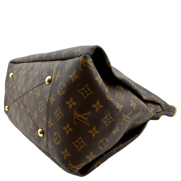 LOUIS VUITTON Artsy MM Monogram Canvas Hobo Bag Brown