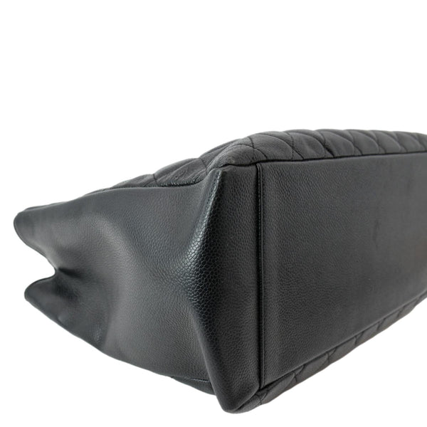 CHANEL Grand Shopping GST Caviar Leather Tote Bag Black