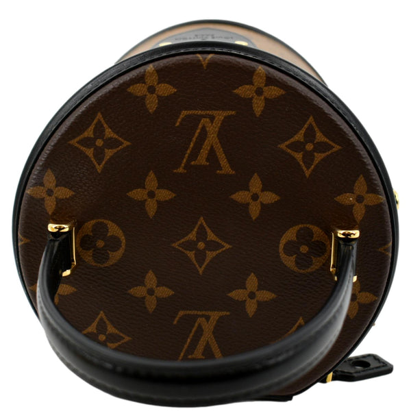 LOUIS VUITTON Cannes Reverse Monogram Canvas Satchel Bag Brown