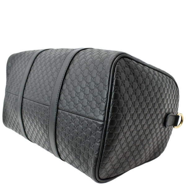 GUCCI Microguccissima Leather Boston Bag Black 449646