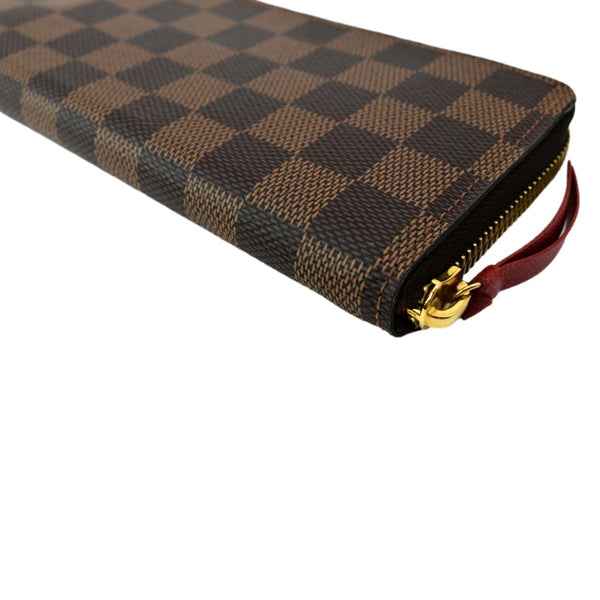 Louis Vuitton Clemence Monogram Canvas Zippy Wallet Brown