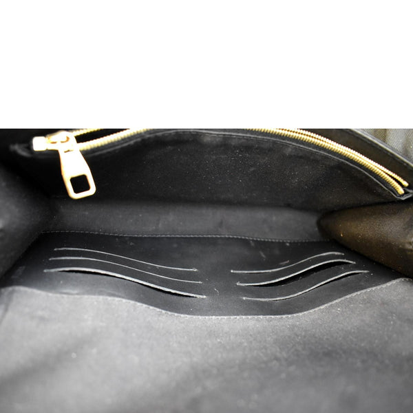 LOUIS VUITTON Louise Patent Leather Long Wallet Black