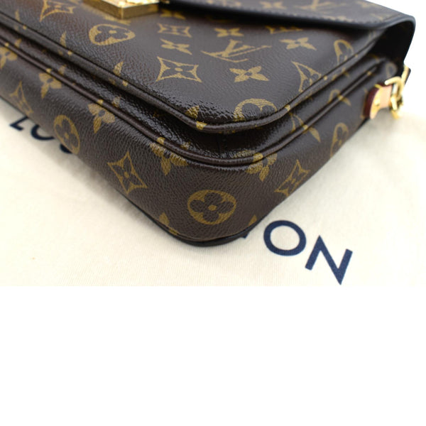 LOUIS VUITTON Metis Pochette Monogram Canvas Crossbody Bag Brown