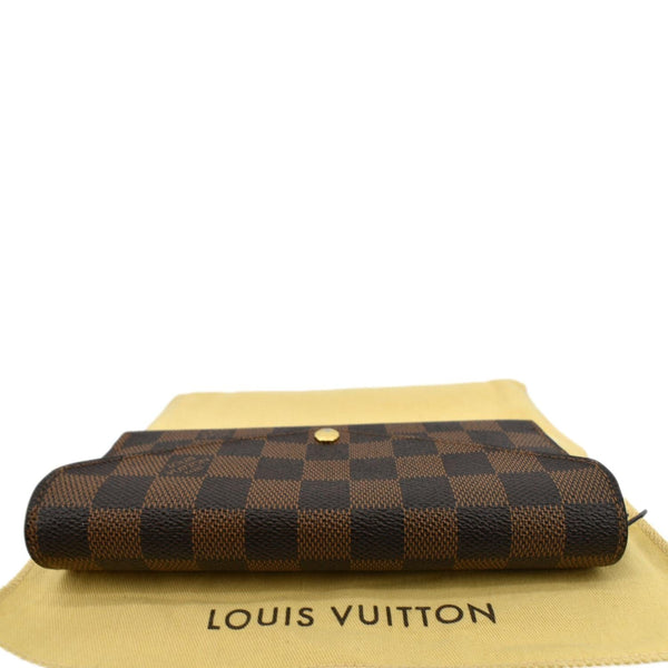 LOUIS VUITTON Josephine Damier Ebene Wallet Brown