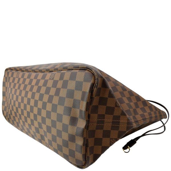 LOUIS VUITTON Neverfull GM Damier Ebene Tote Bag Brown