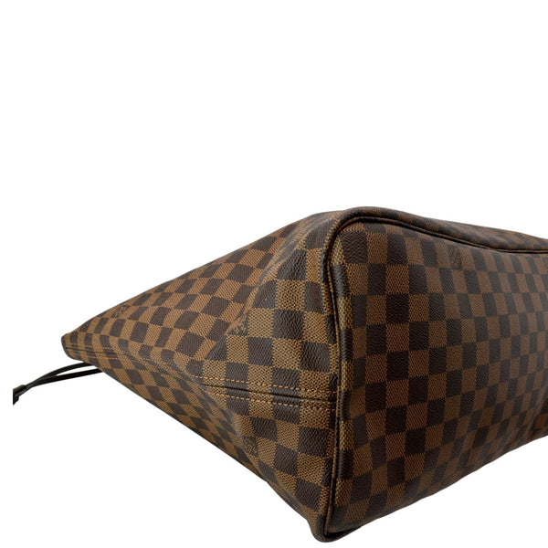 LOUIS VUITTON Neverfull GM Damier Ebene Tote Bag Brown