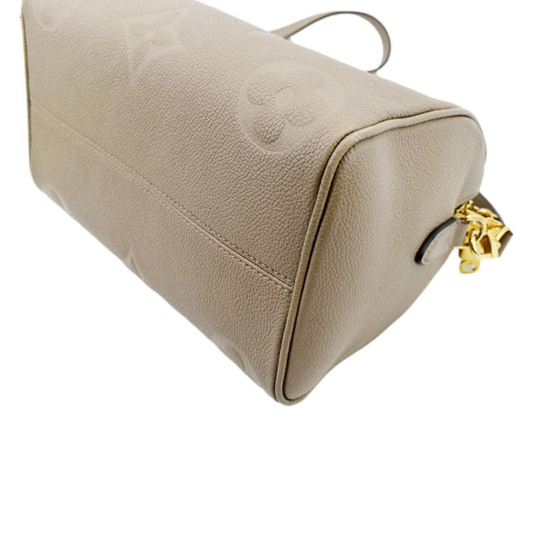 LOUIS VUITTON Speedy 25 Bandouliere Monogram Empreinte Shoulder Bag Tourterelle