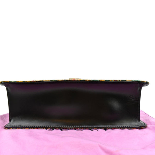 GUCCI Sylvie Small Metallic Jacquard Shoulder Bag Multicolor 421882