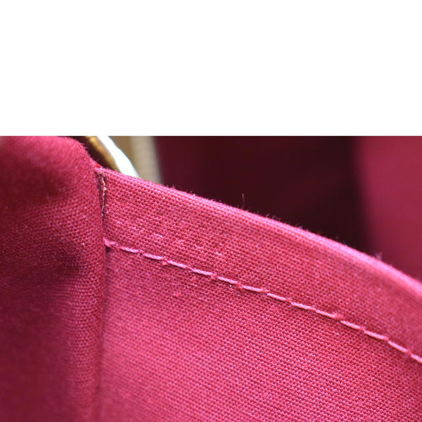 LOUIS VUITTON Summit Drive Monogram Vernis Satchel Bag Red