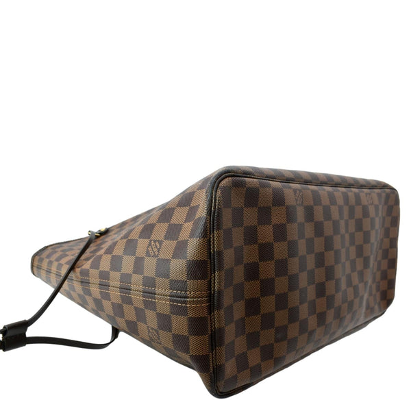 LOUIS VUITTON Neverfull GM Damier Ebene Tote Shoulder Bag Brown