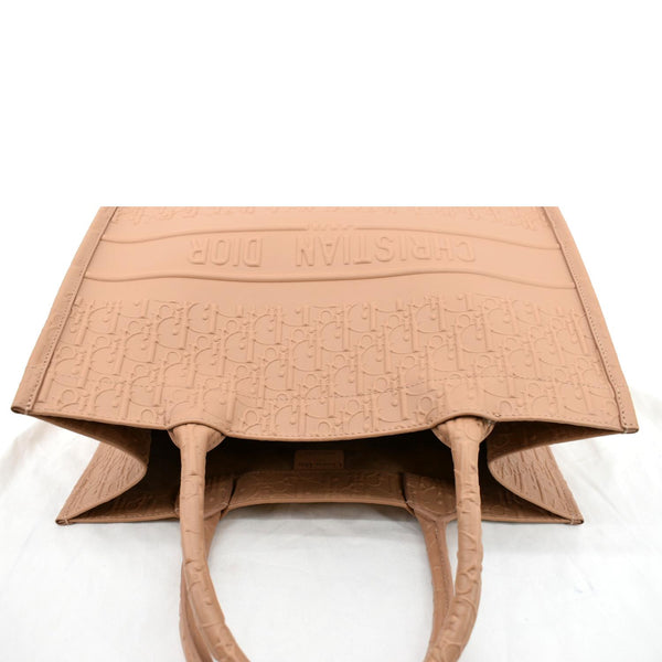 Christian Dior Book Oblique Embossed Calfskin Tote Bag - Top