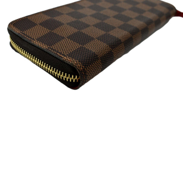 Louis Vuitton Clemence Monogram Canvas Zippy Wallet Brown